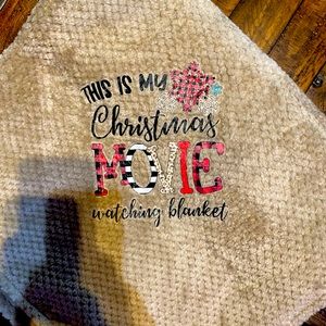 Throw with This is my Christmas movie watching blanket